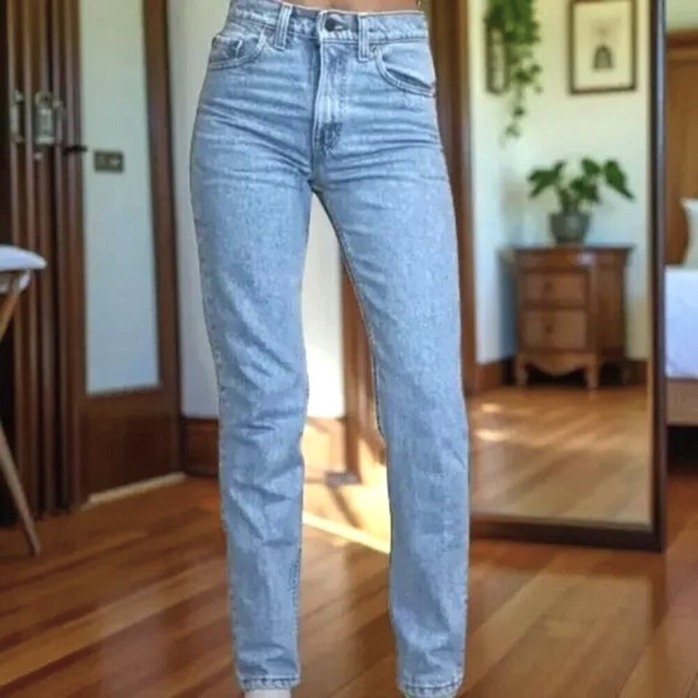 Vintage 90s Levi's 512 Straight Leg Jeans Light Wash Size 30x30 EVC - Picture 2 of 14